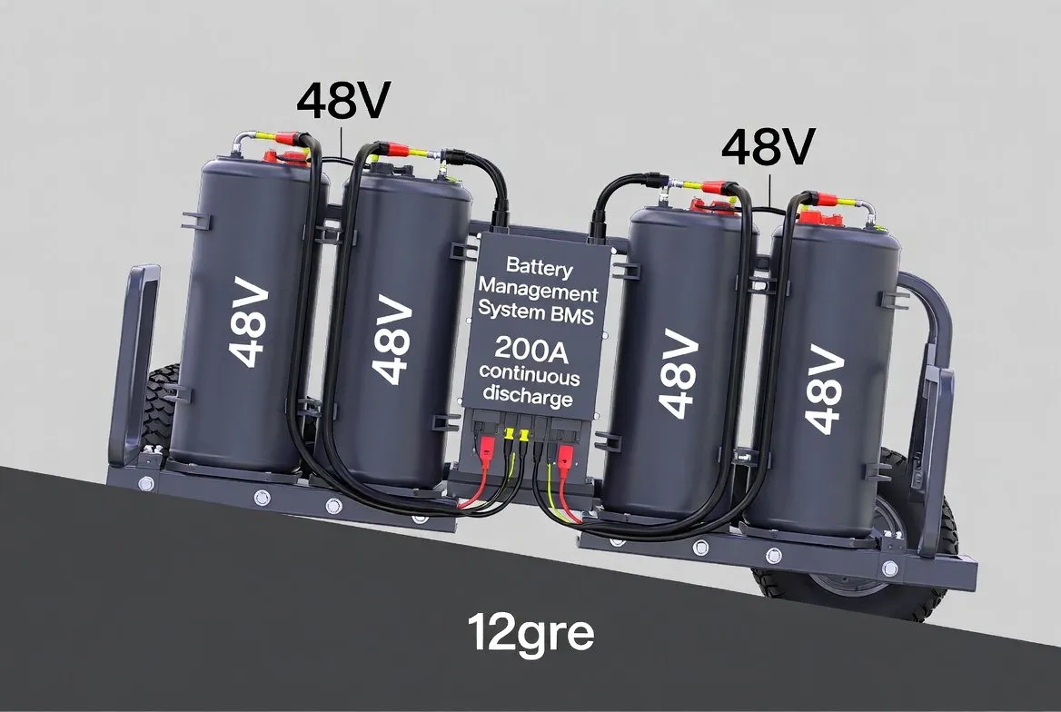 200A continuous discharge BMS requirements for 48V golf cart battery installation on 12-degree grade 200A continuous discharge BMS requirements for 48V golf cart battery installation on 12-degree grade