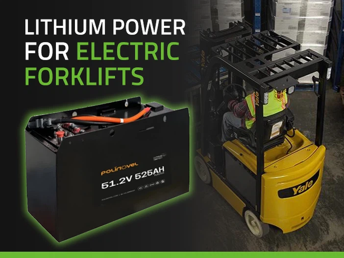 Lithium power for electric forklifts Lithium power for electric forklifts